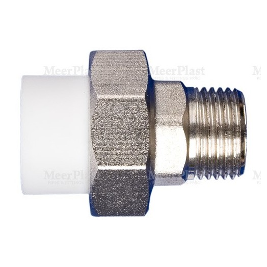 Муфта разъемная PPRC НР 25 х 1" MeerPlast Муфта разъемная PPRC НР 25 х 1" MeerPlast