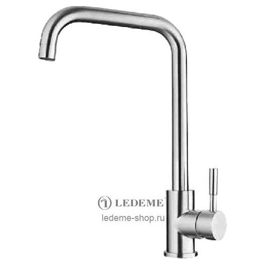 Смеситель для кухни однорычажный LEDEME L4998-4, нержавейка Смеситель для кухни однорычажный LEDEME L4998-4, нержавейка