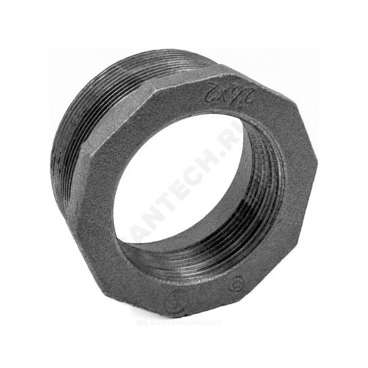 Футорка чугун Ду 50 х 32 (2" х 1¼") НР/ВР Fittex PLUS Футорка чугун Ду 50 х 32 (2" х 1¼") НР/ВР Fittex PLUS
