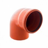Отвод наружная канализация 110 х 90° Отвод наружная канализация 110 х 90°